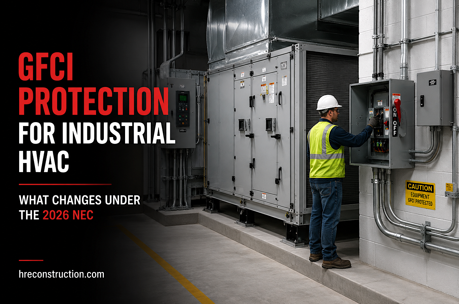GFCI Protection for Industrial HVAC: What Changes Under the 2026 NEC