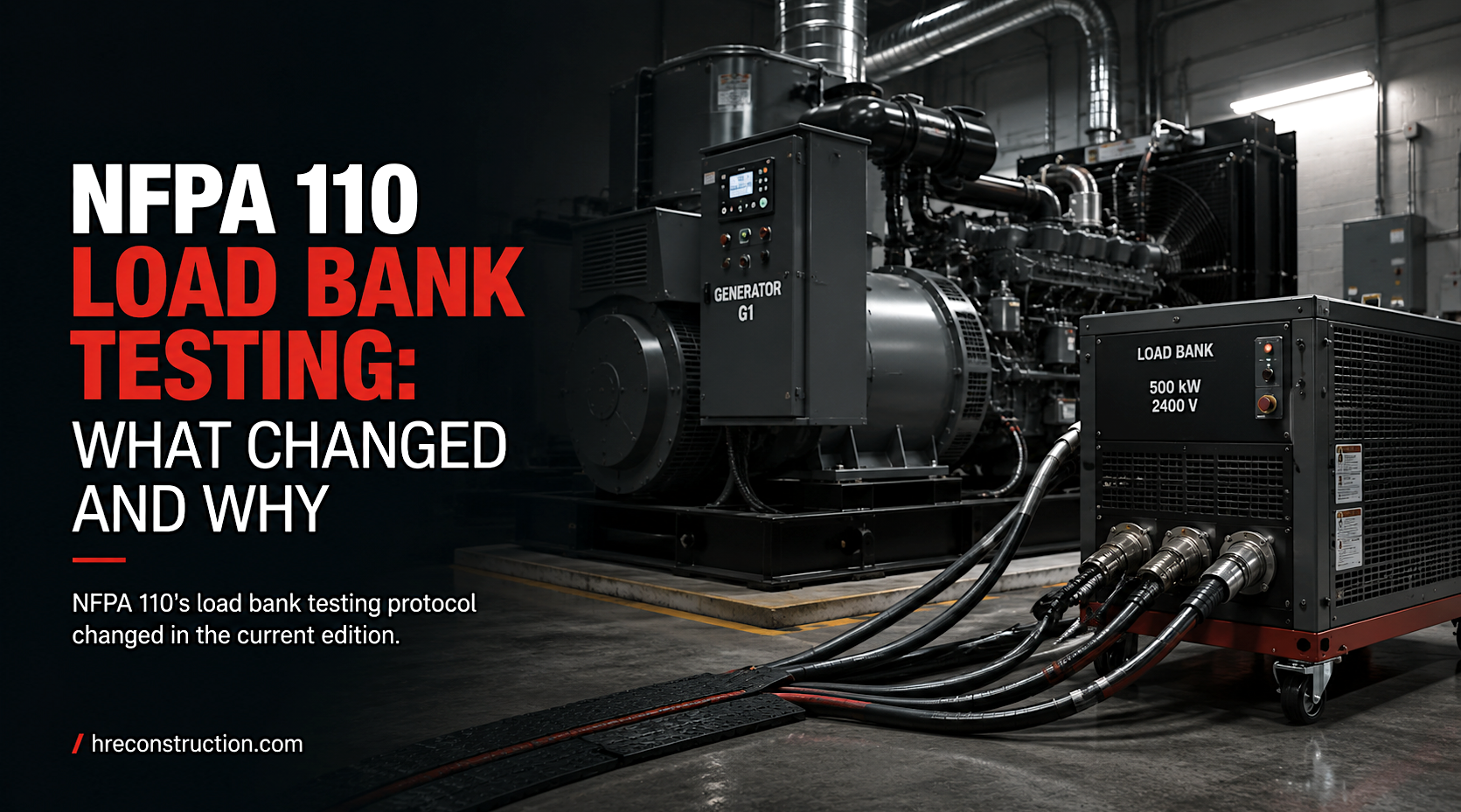 NFPA 110 Load Bank Testing: What Changed and Why