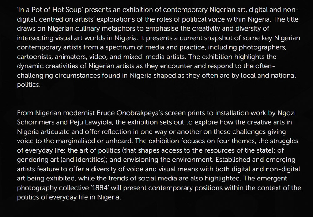 in-a-pot-of-hot-soup  exhibition by neec nonso