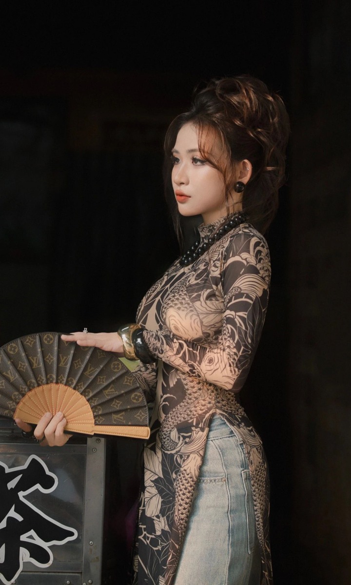 Áo Dài Ngầu - mod Võ Kim Phụng - Áo dài - LDTPhotos