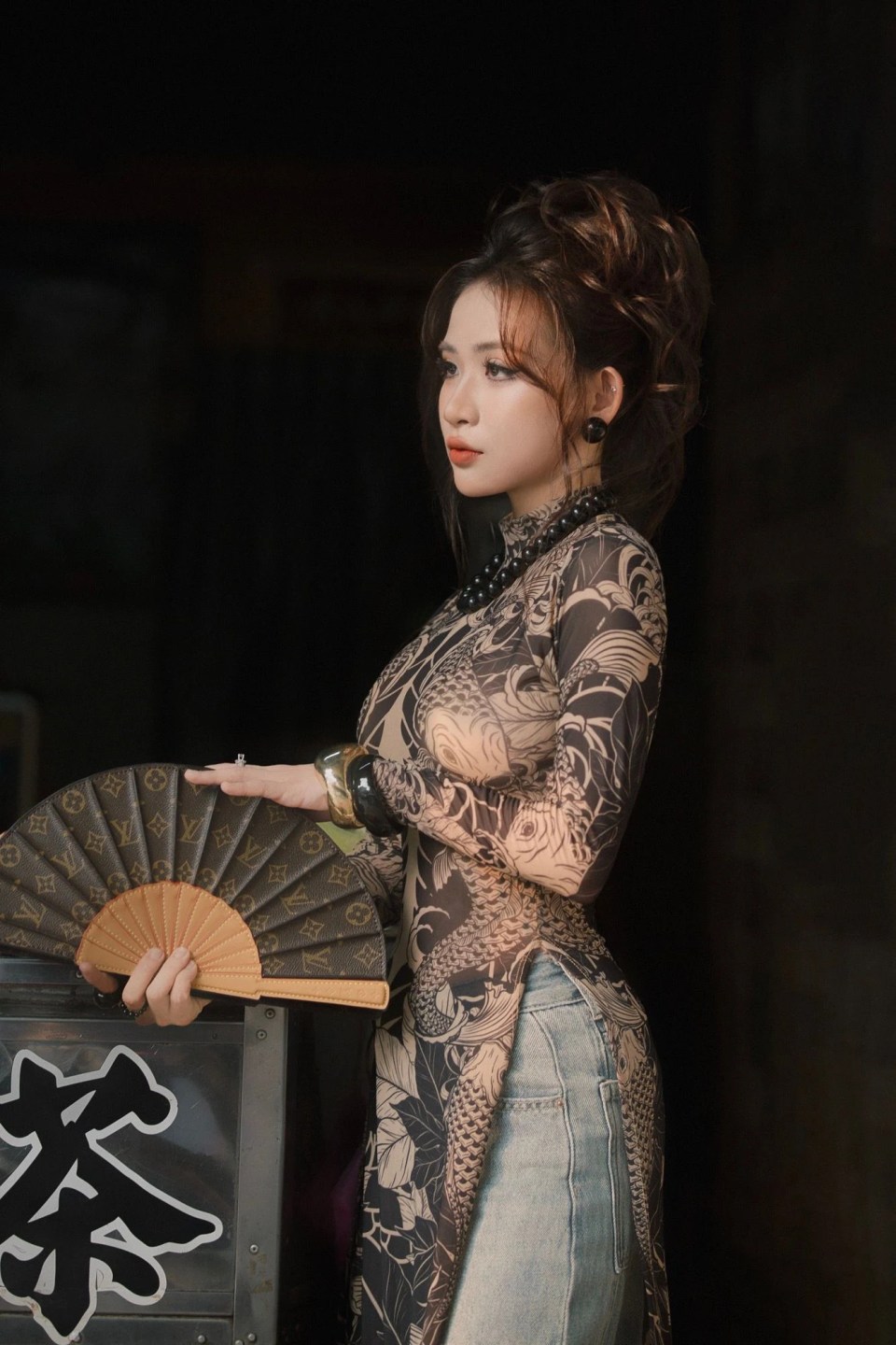 Áo Dài Ngầu - mod Võ Kim Phụng - Áo dài - LDTPhotos