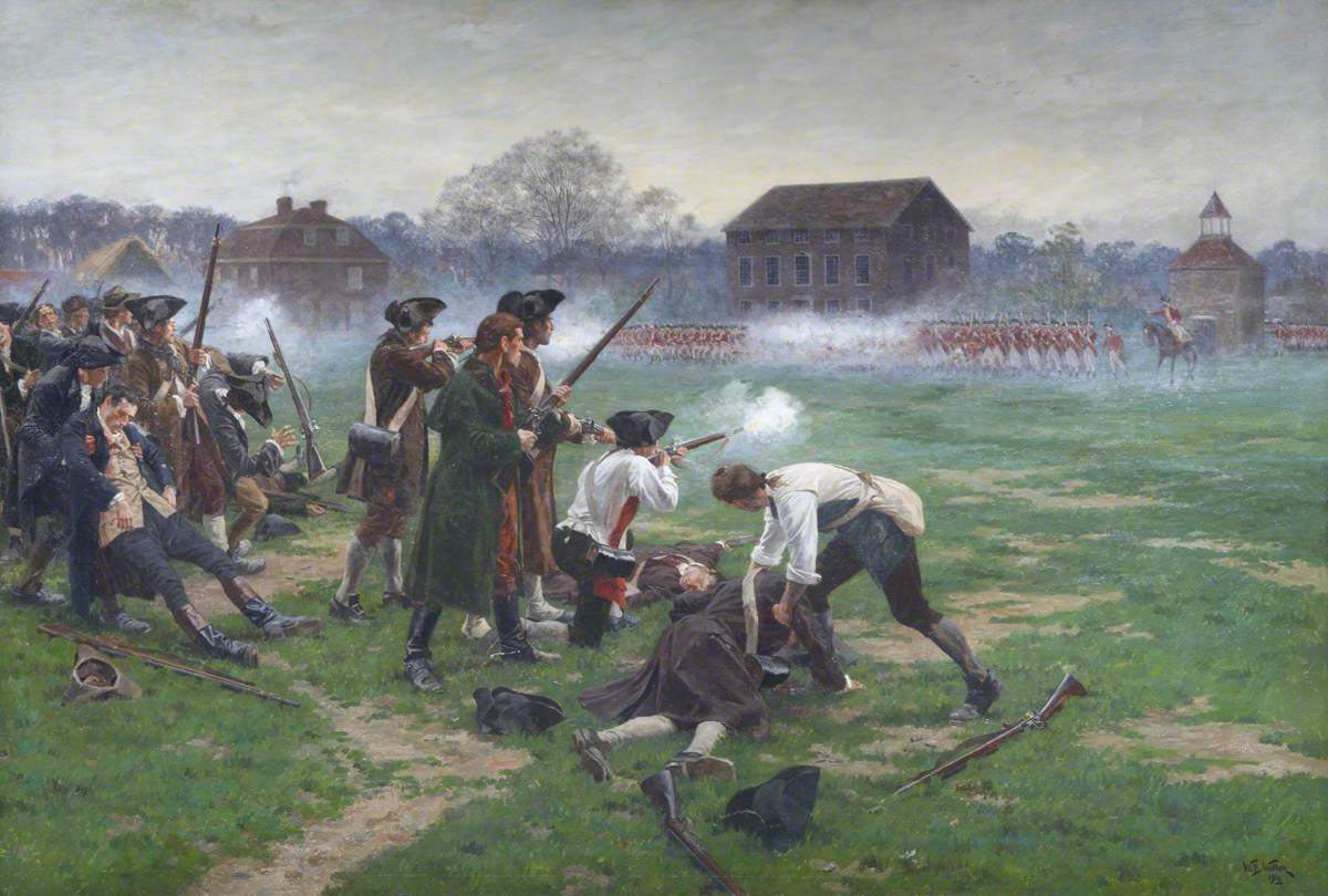 Lexington Battle by William Barnes Wollen