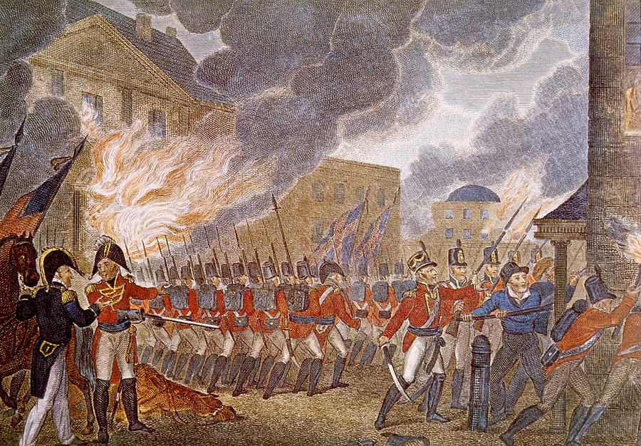 The burning of Washington, D.C. - 1814