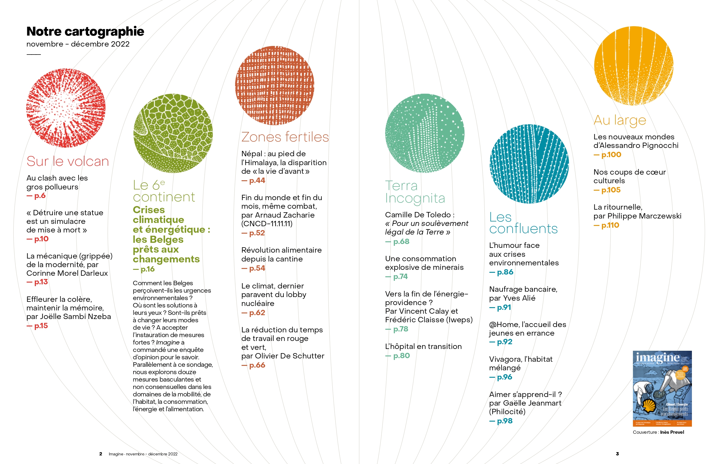 Description des six territoires d'Imagine