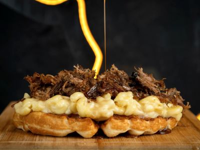 Pulled Pork Waffle