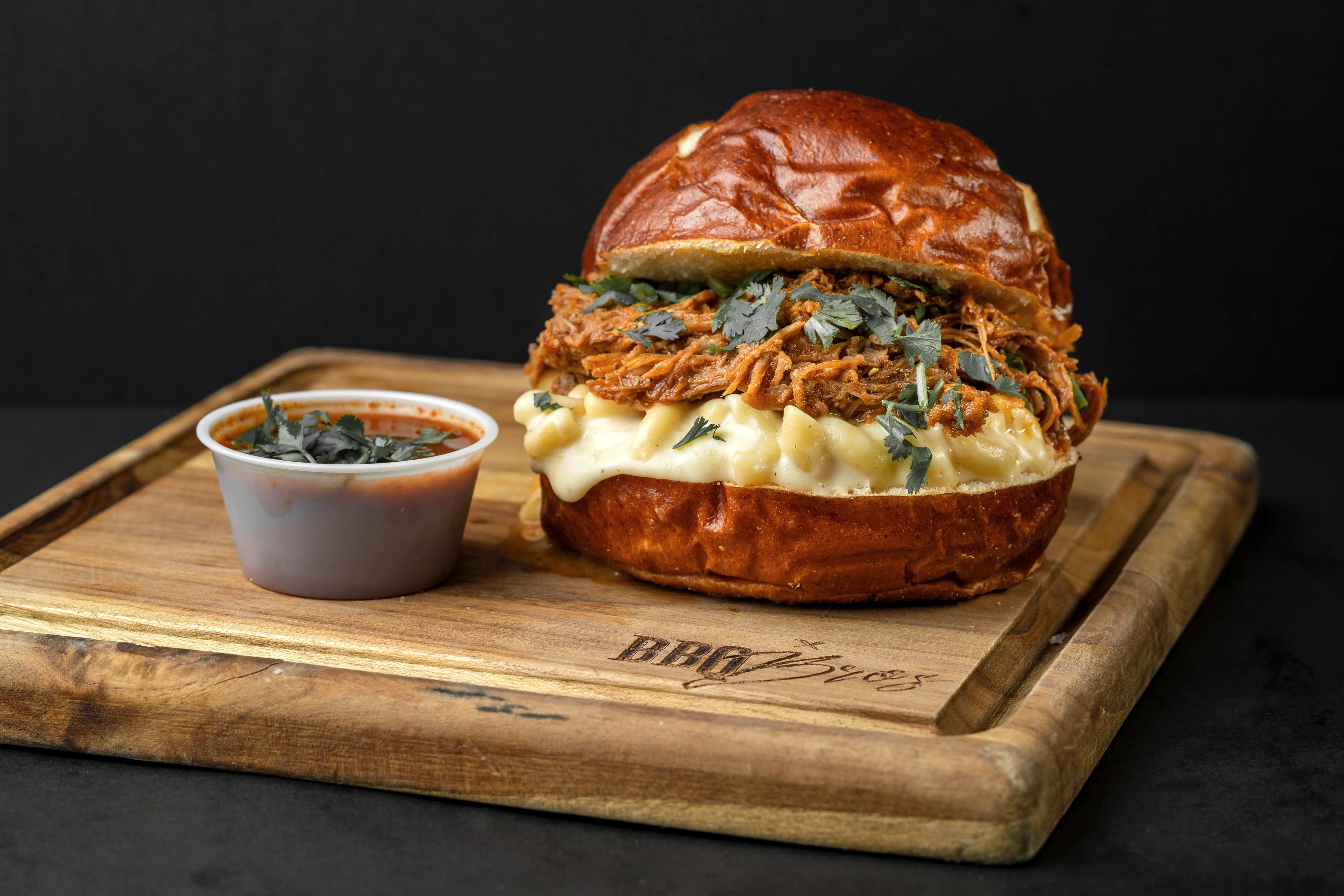 Smoked Birria Pretzel Bun