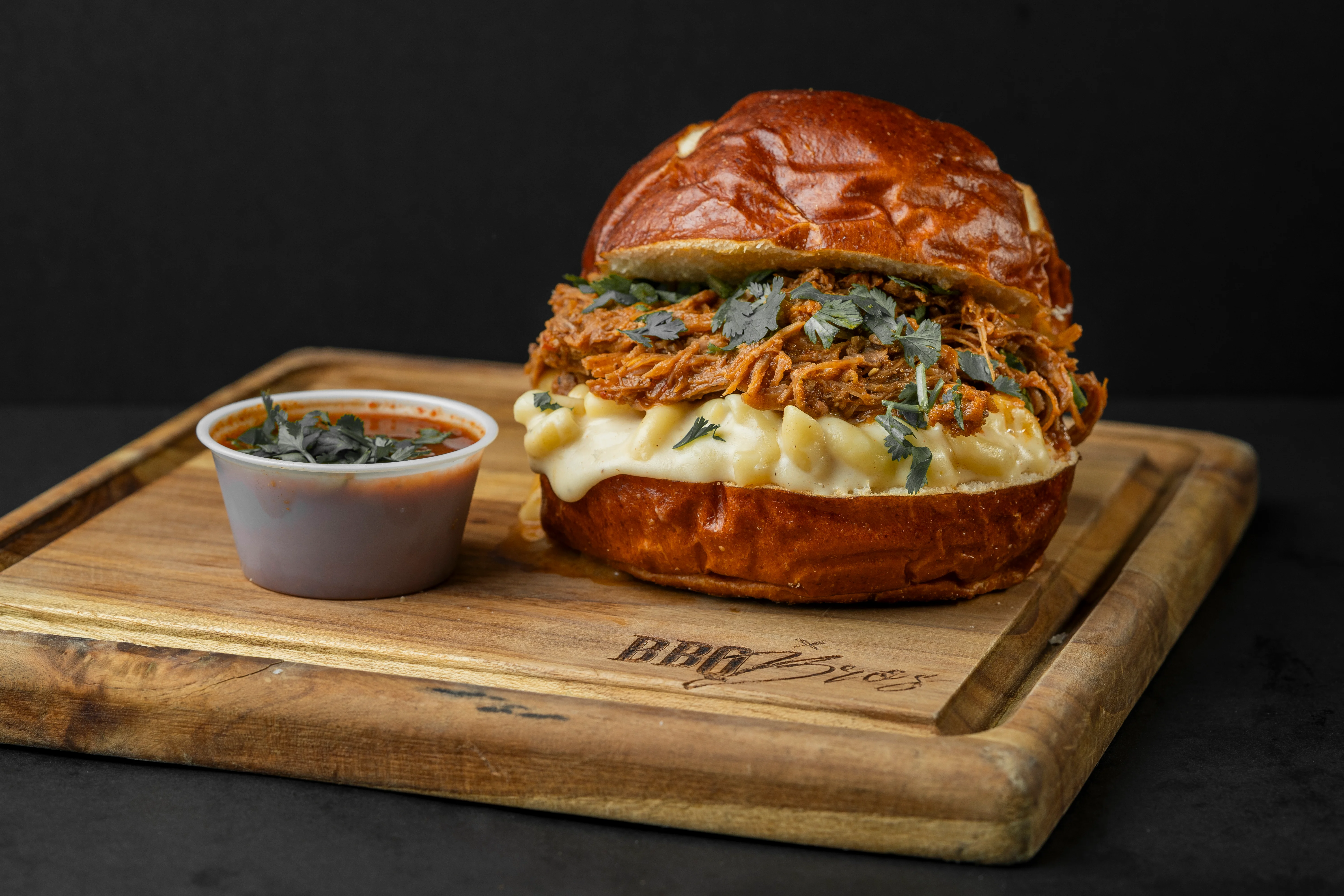 Smoked Birria Pretzel Bun