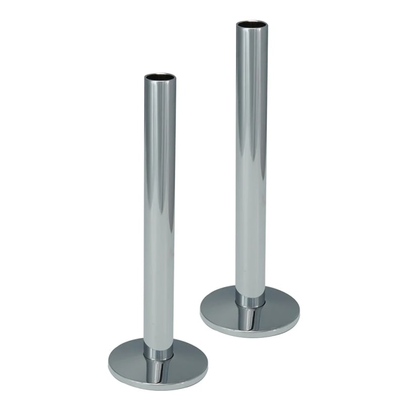 Chrome pipe and collar set