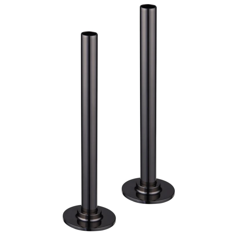 Brushed black pipe and collar set