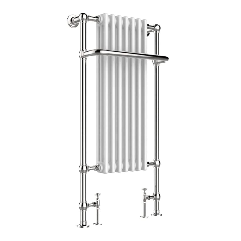 Traditional chrome bathroom towel rail
