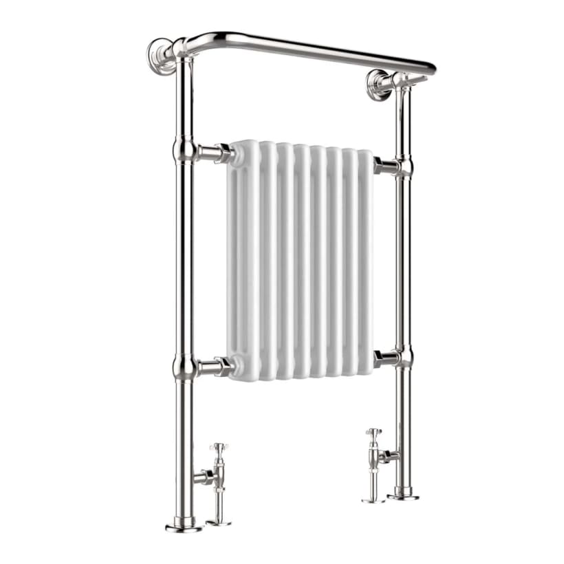 Victorian chrome towel rail radiator