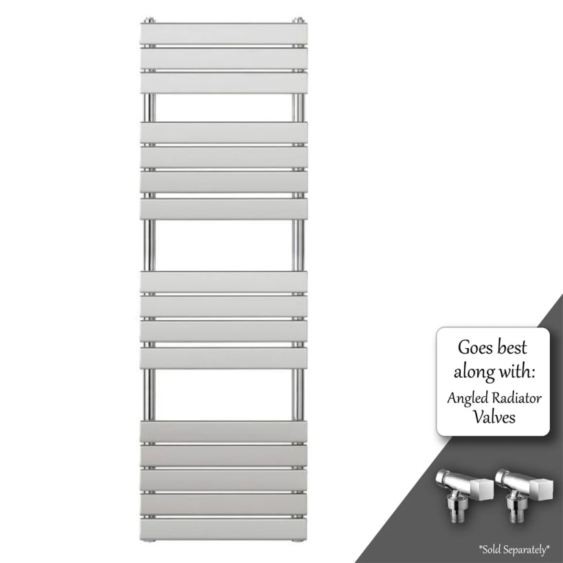 Tall polished chrome towel warmer