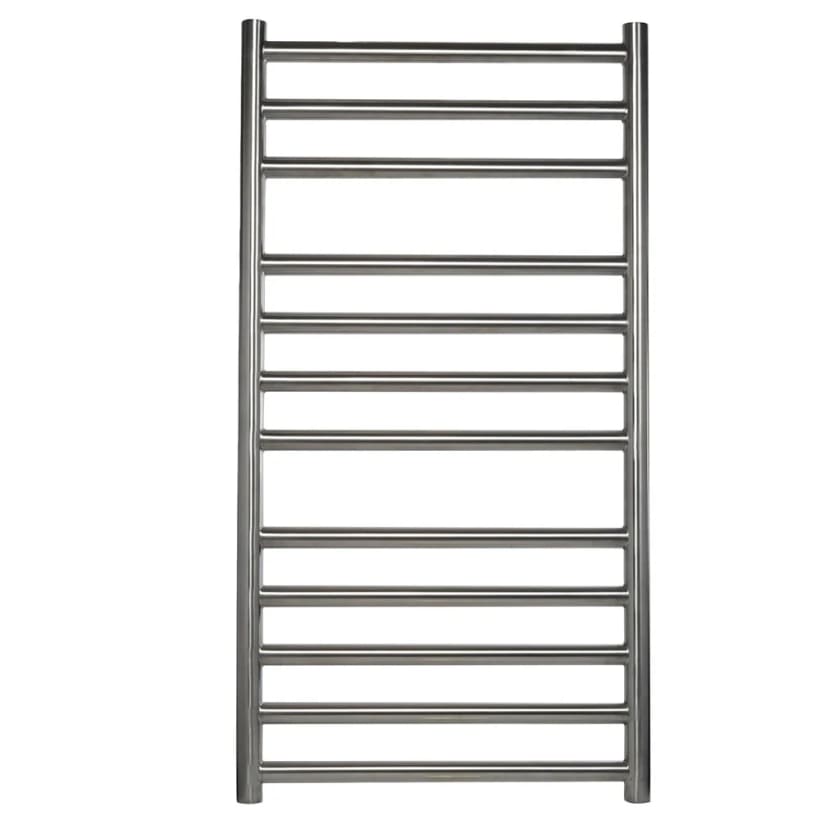 Stainless steel towel rail with polished chrome finish