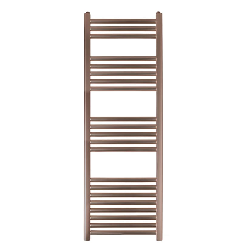 Dual-fuel heated towel warmer - Brushed bronze finish
