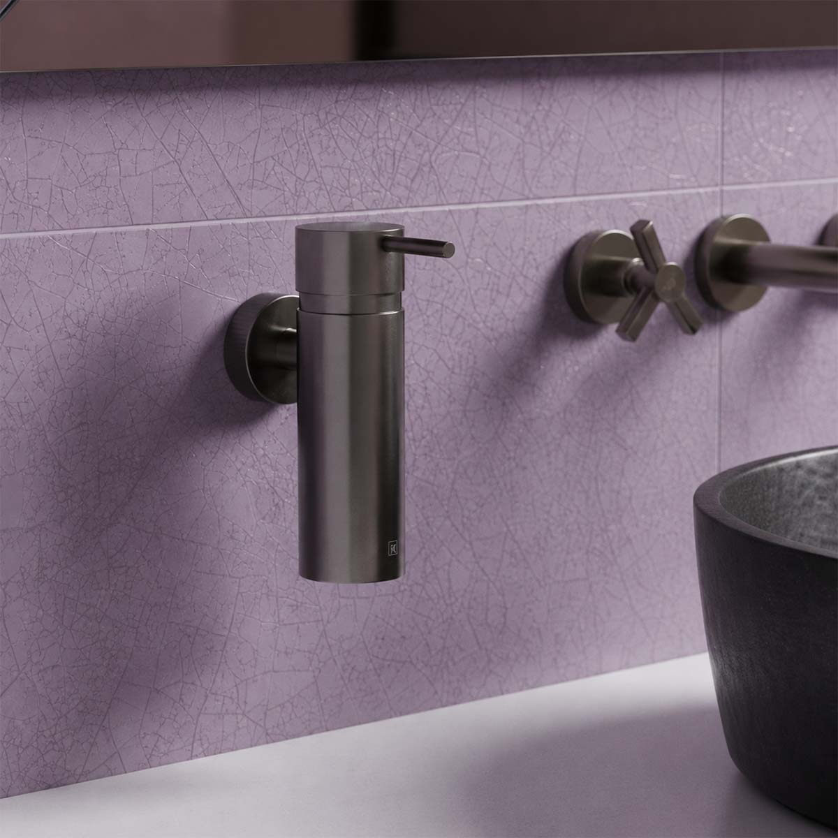 wall mounted small liquid handwash dispenser - wall mounted