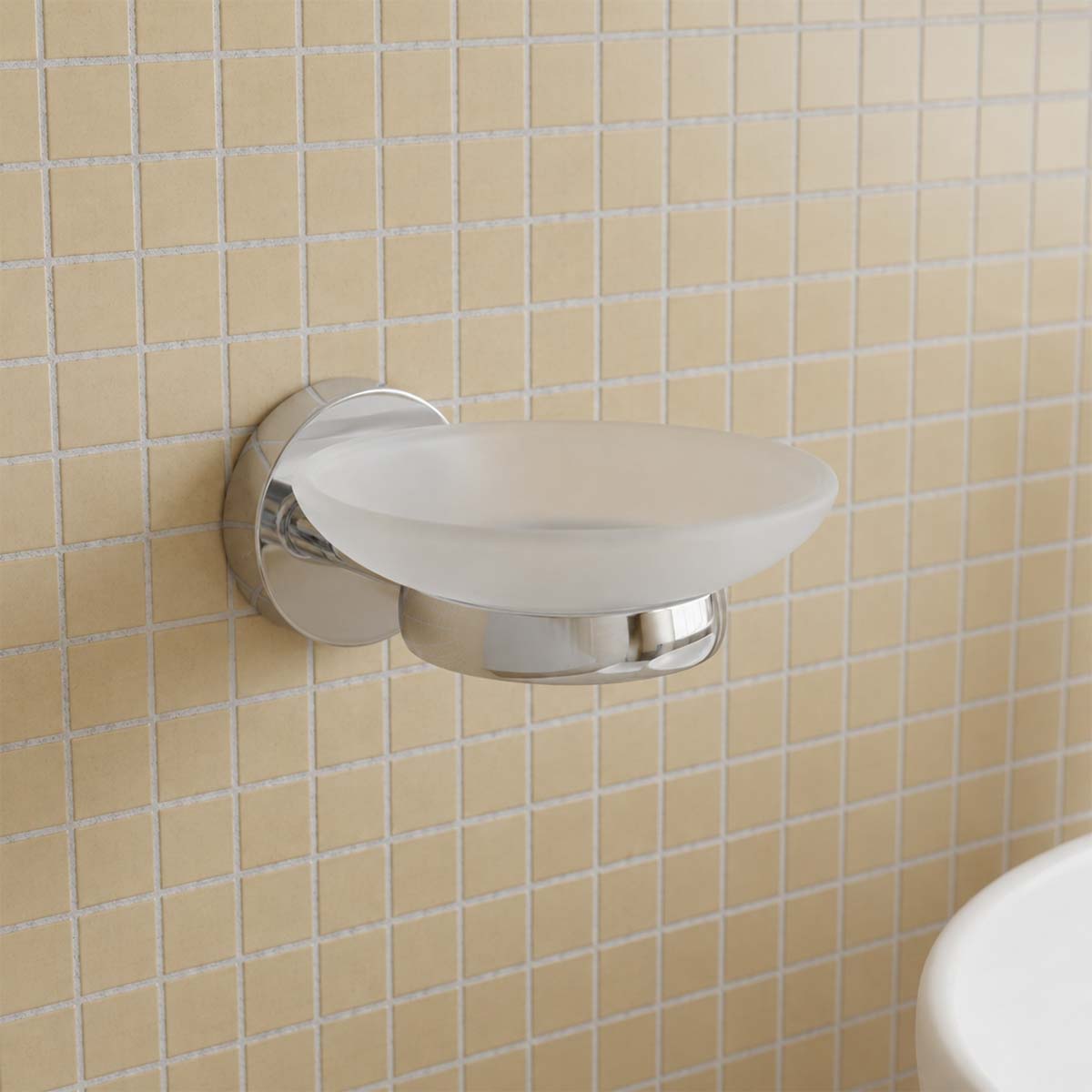 chrome soap disp for soap bar