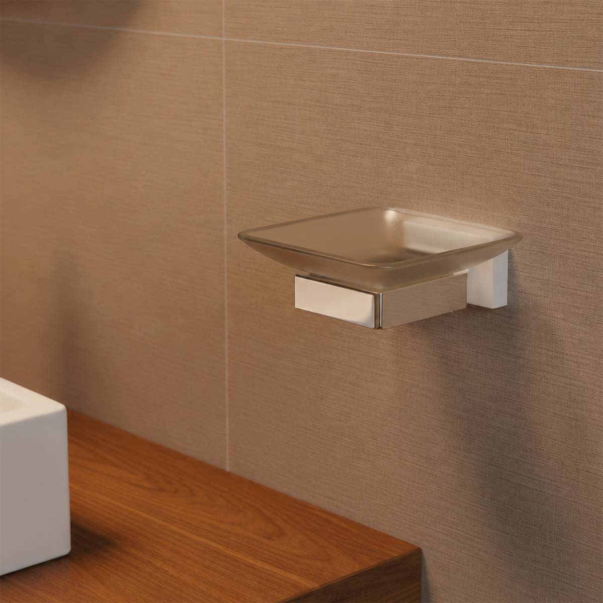 square bathroom soap dish