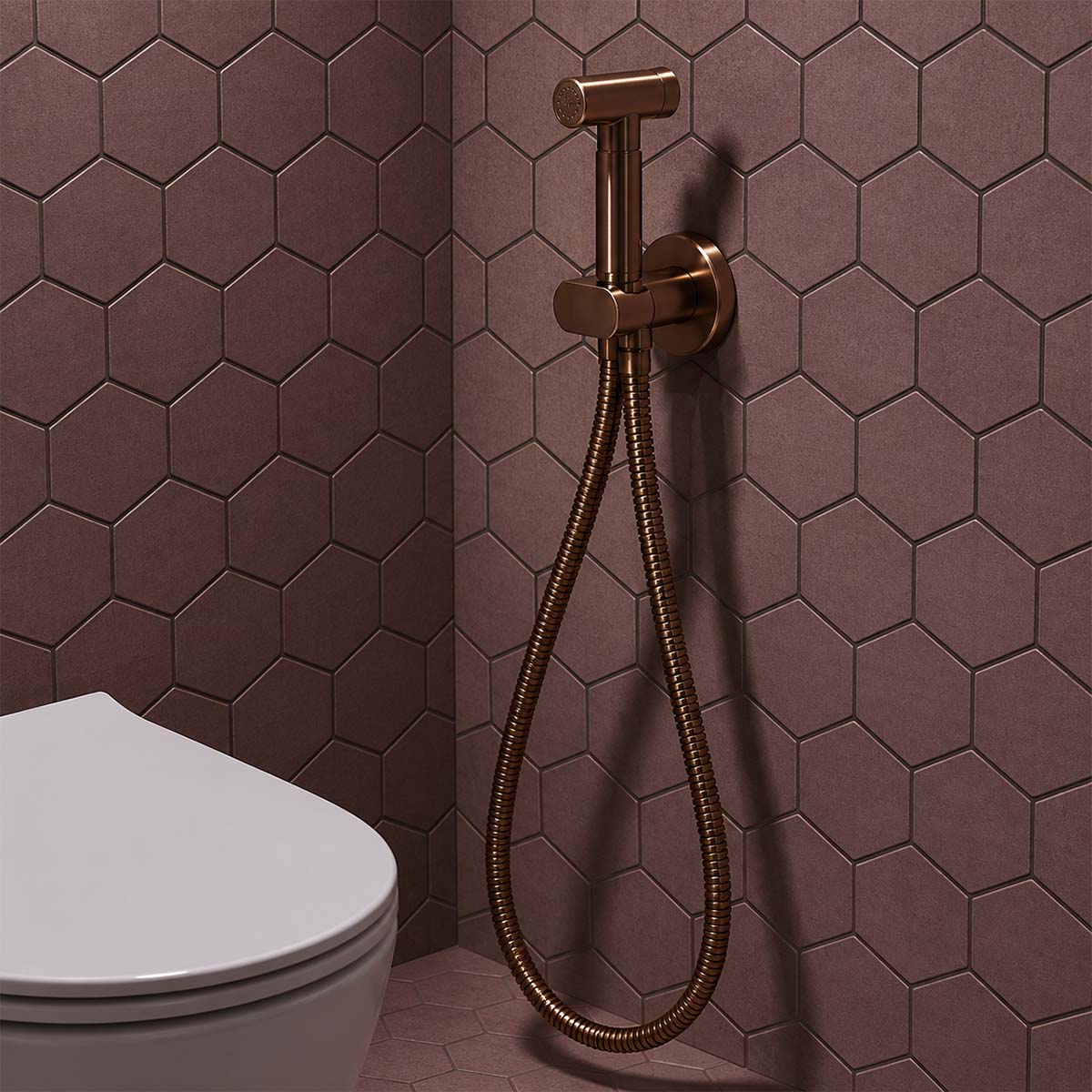bronze cold water shower douche set