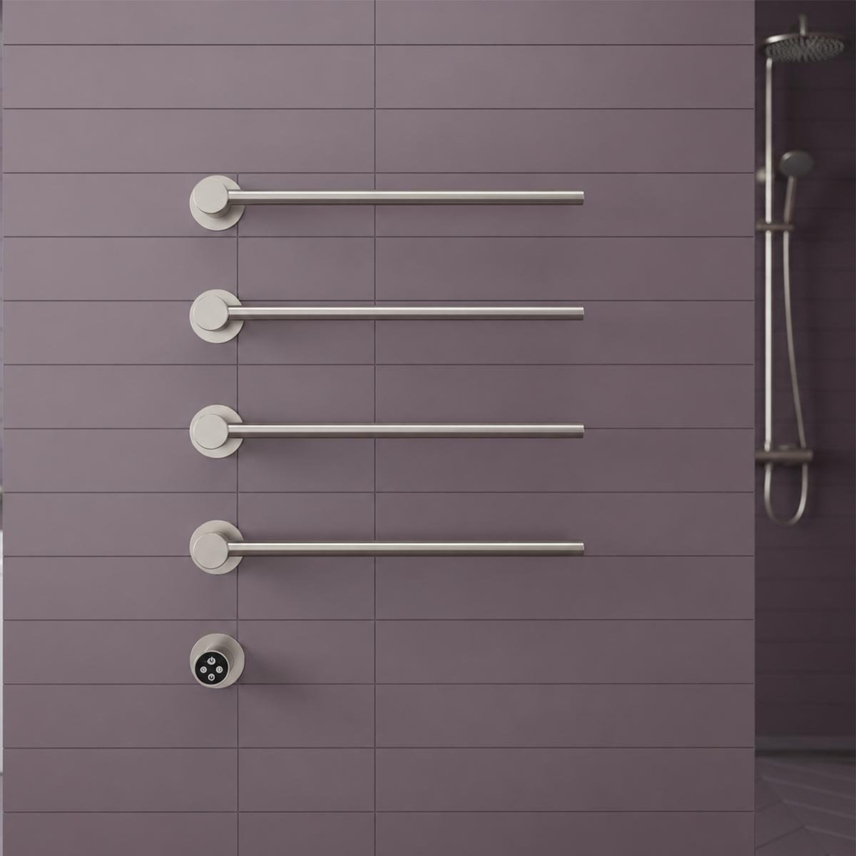 electric towel rail radiator - stainless steel