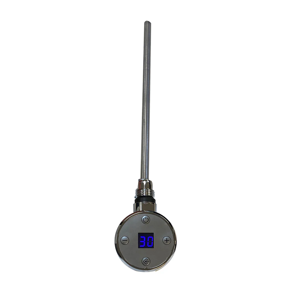 Polished chrome electric heating element