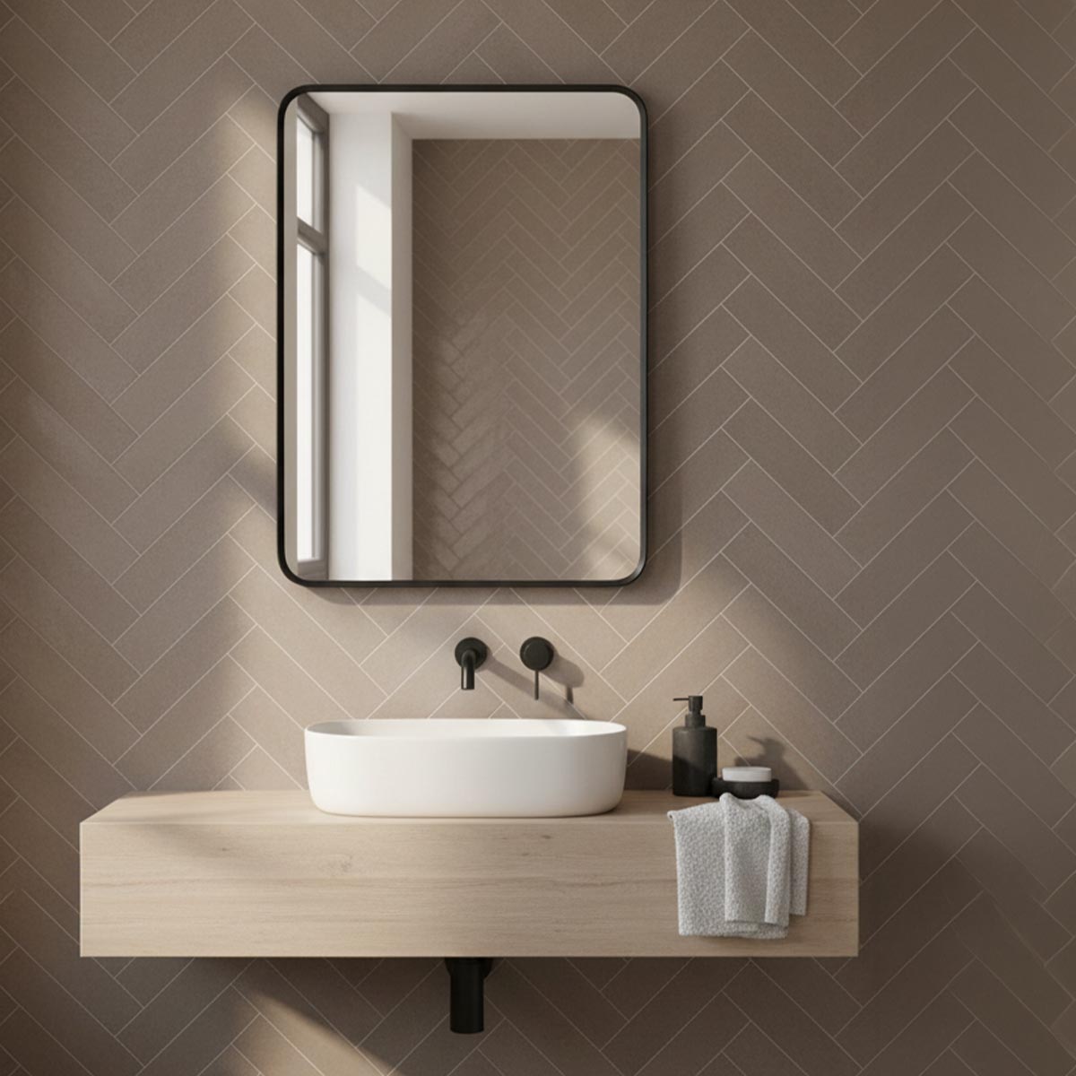 rectangular bathroom mirror black frame