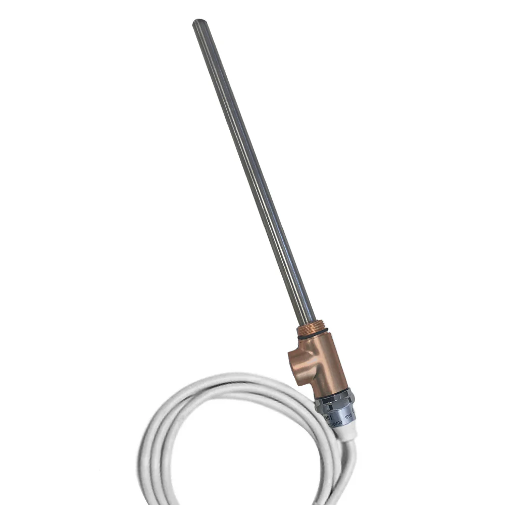 Brushed bronze 400W heating element with T-piece