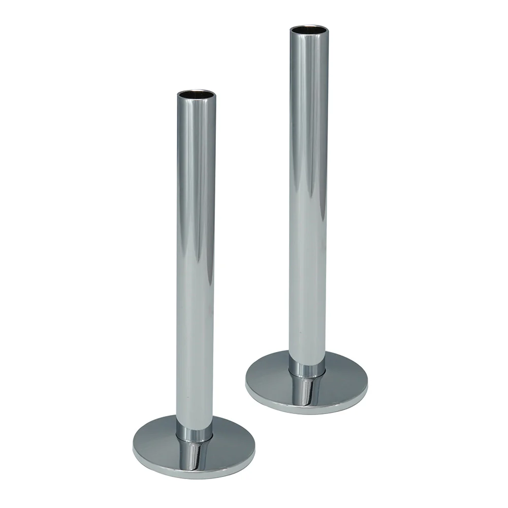 Chrome pipe and collar set
