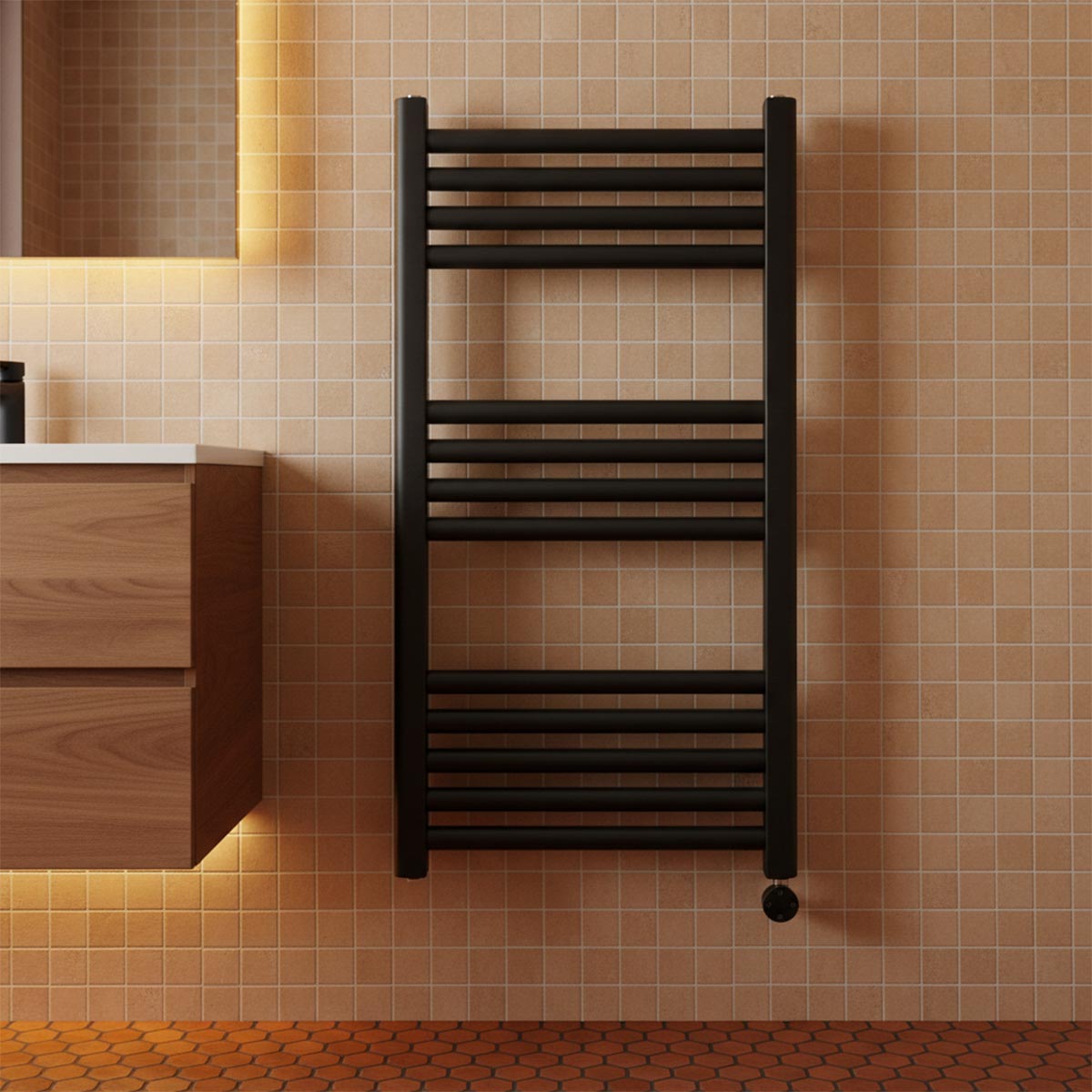 electric towel warmer with timer 800mm x 400mm