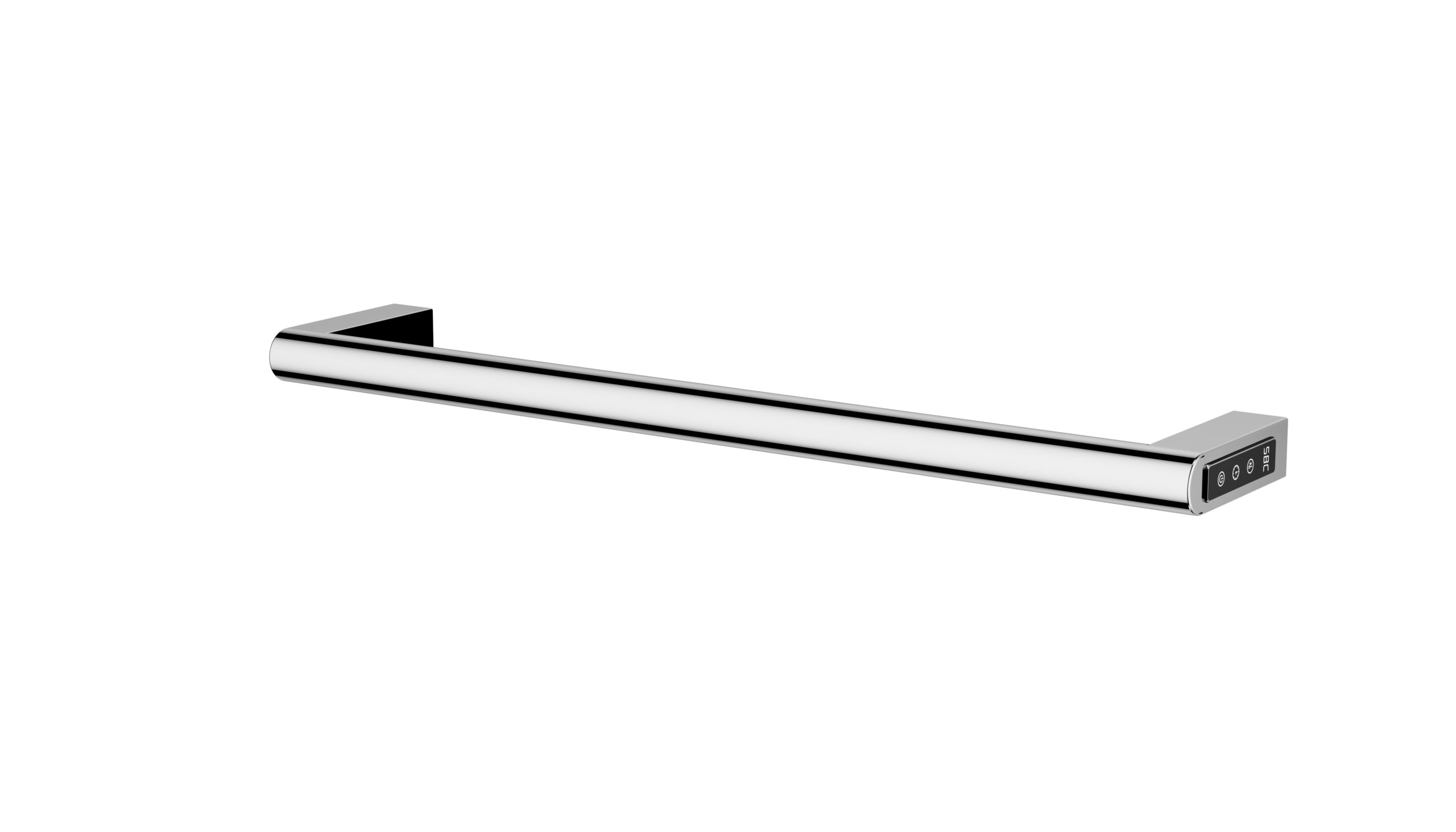 Chrome electric towel rail