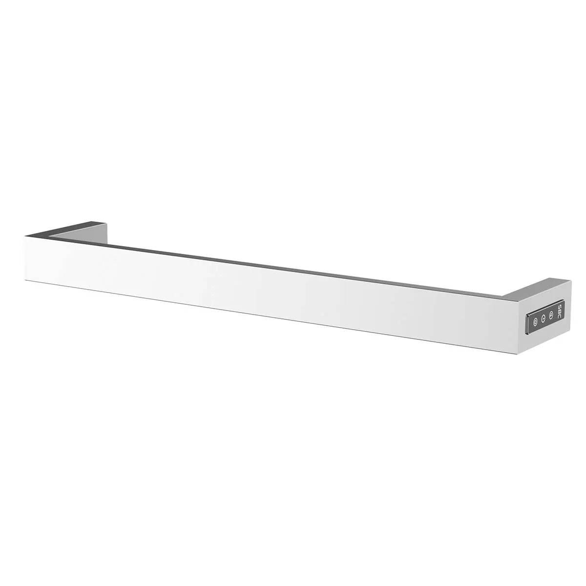 Chrome 600mm electric towel rail