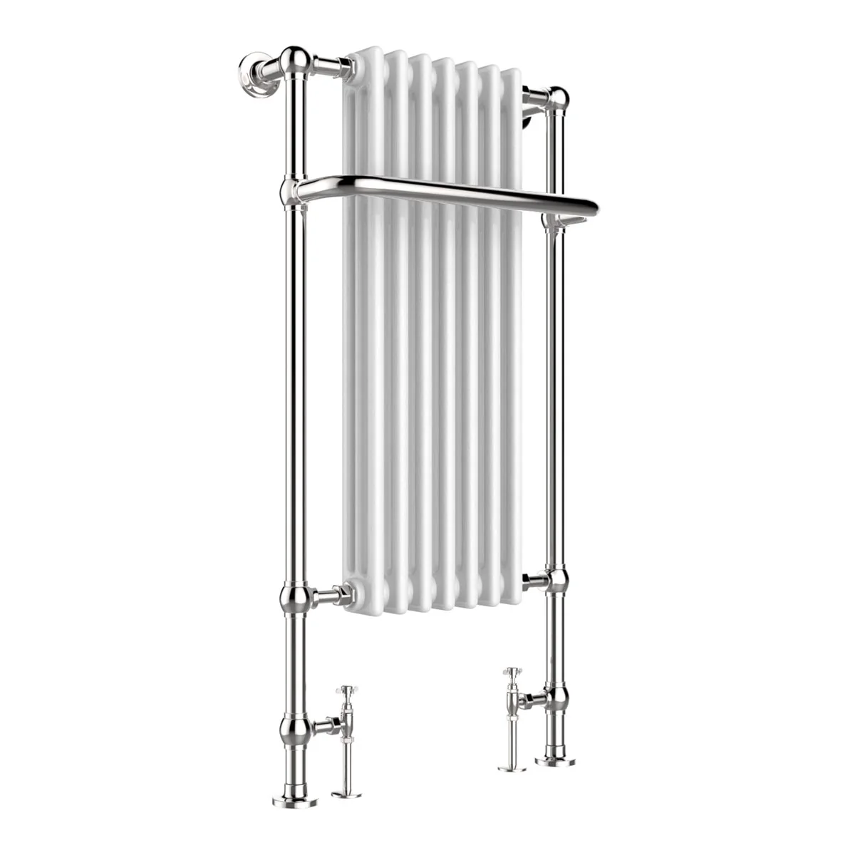 Traditional chrome bathroom towel rail