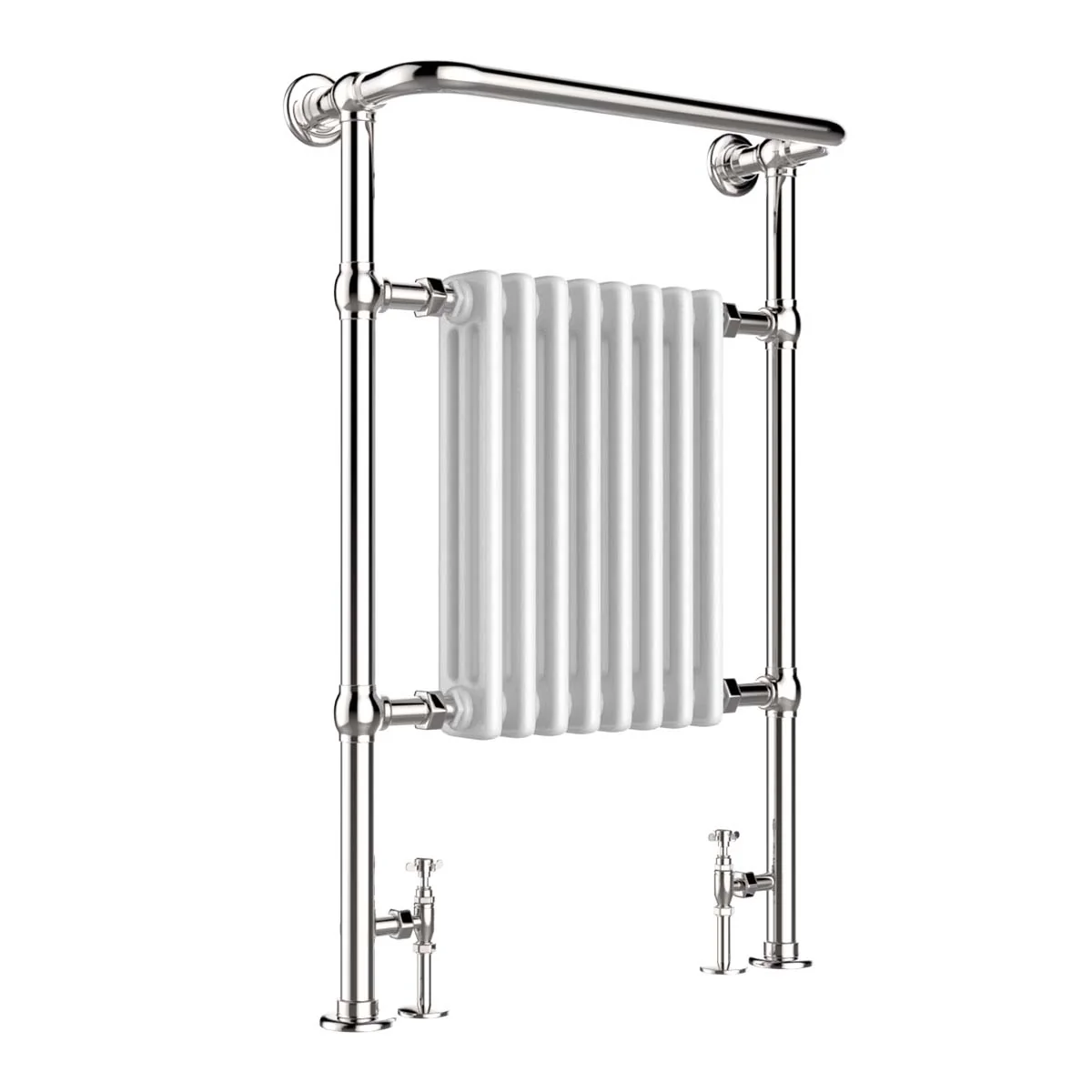 Victorian chrome towel rail radiator