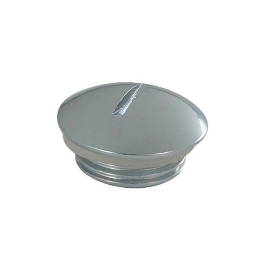 Polished chrome traditional towel radiator blanking plug