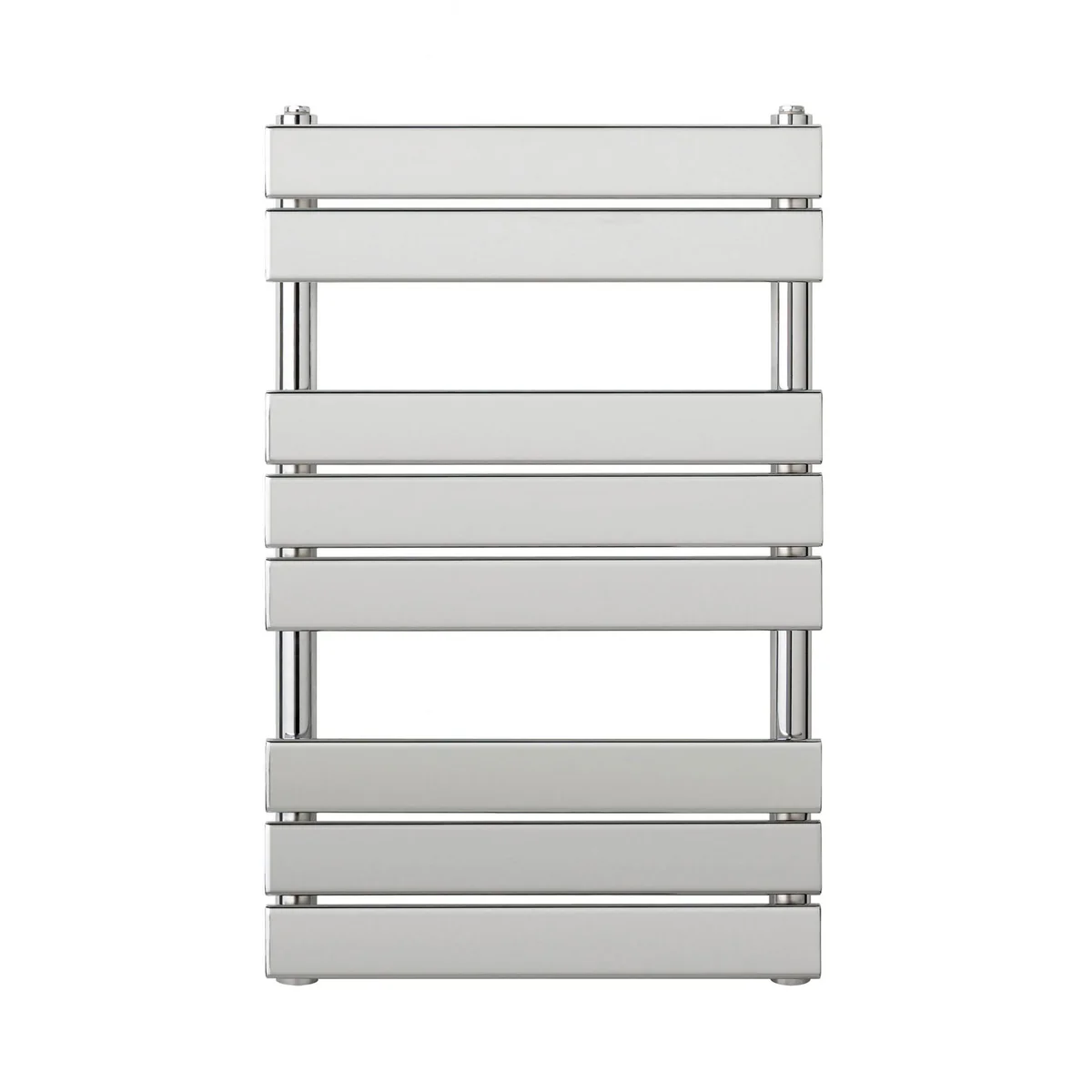 Polished chrome bathroom towel radiator