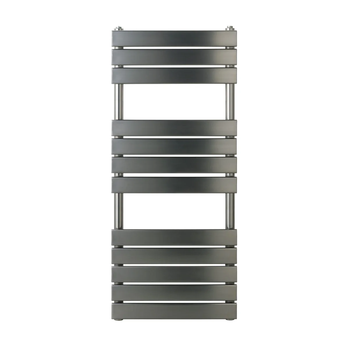 Brushed black 1200mm x 500mm towel warmer