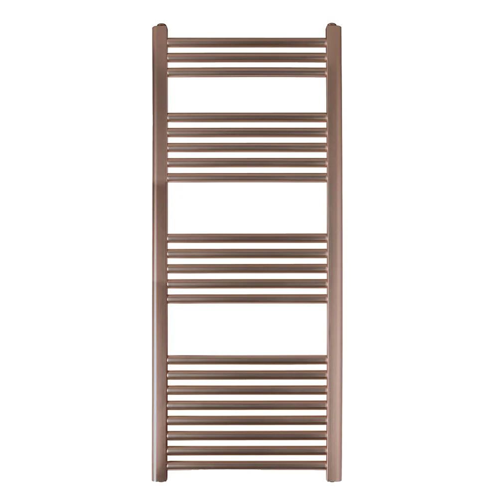 1200mm x 500mm brushed bronze towel rail radiator
