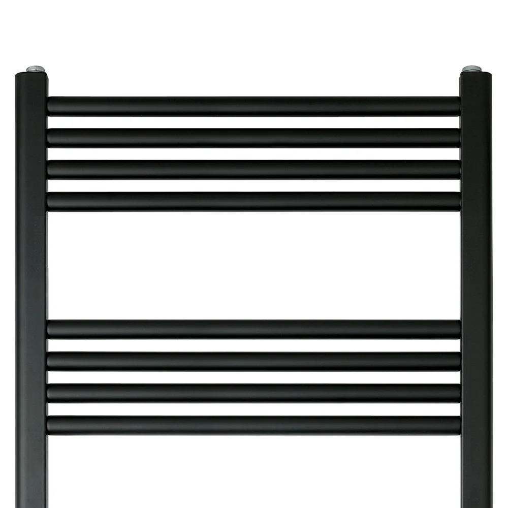 Matt black bathroom towel rail radiator