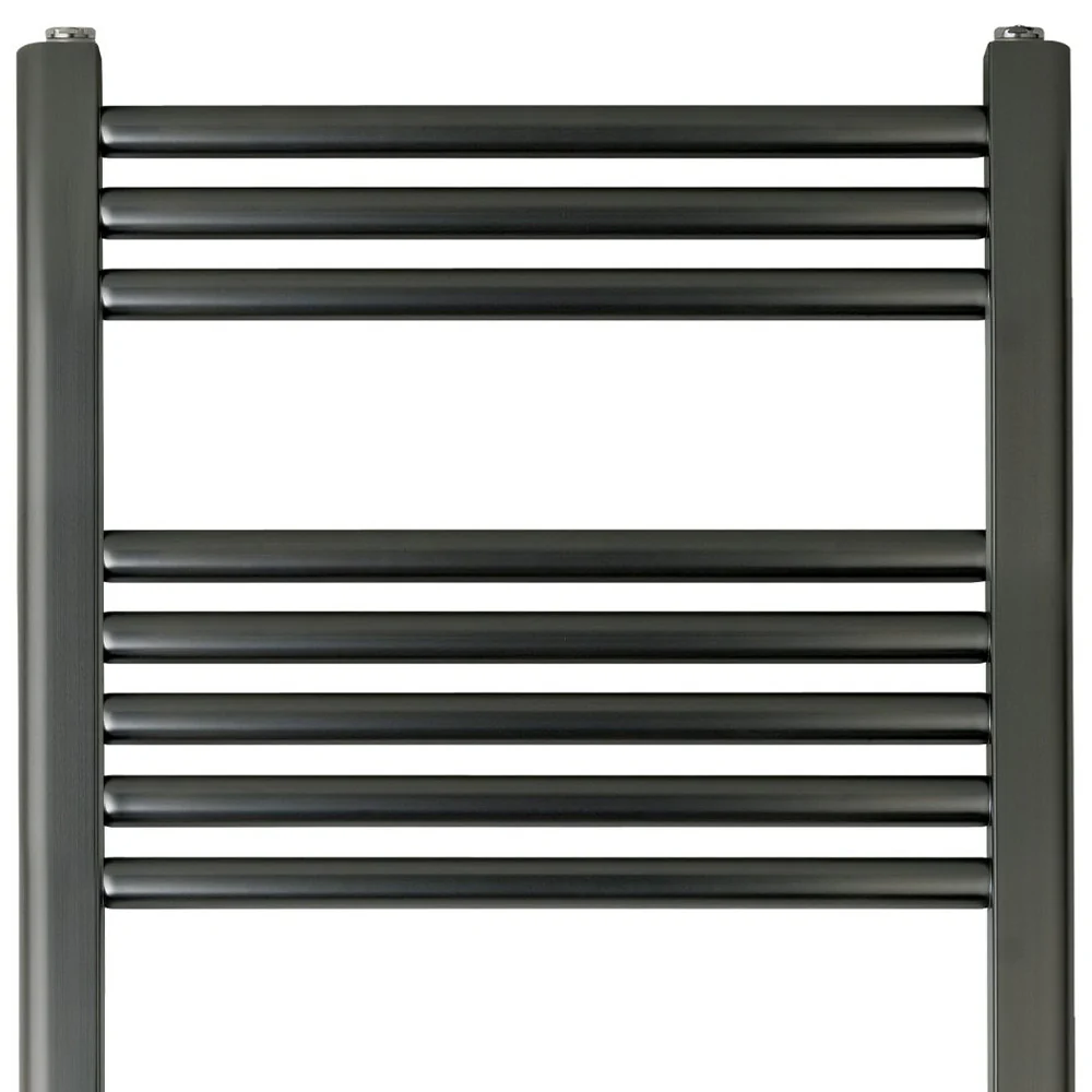 Black bathroom towel radiator