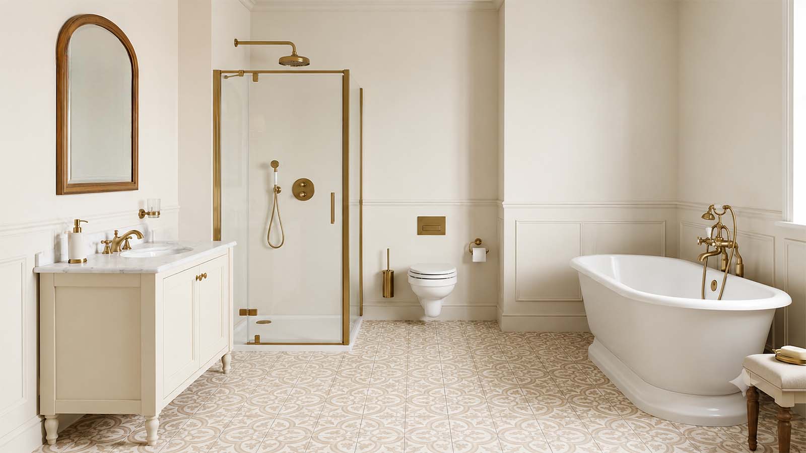 Mirrors and Lighting in Modern and Traditional Bathrooms