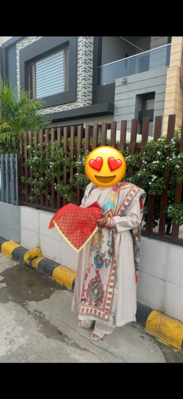 Beige Dupatta suit