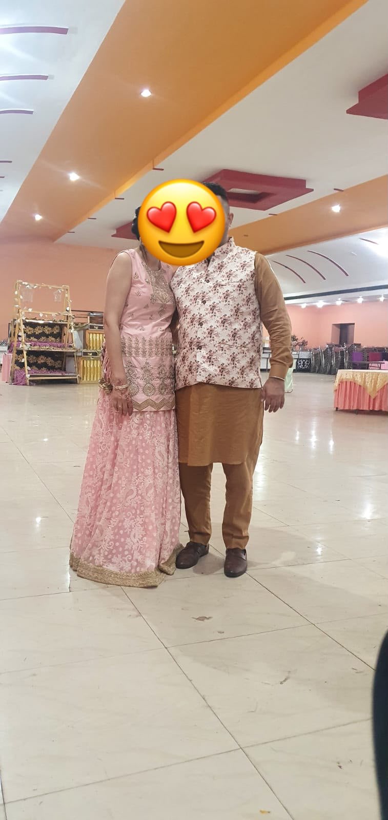 Pink kurti with skirt 