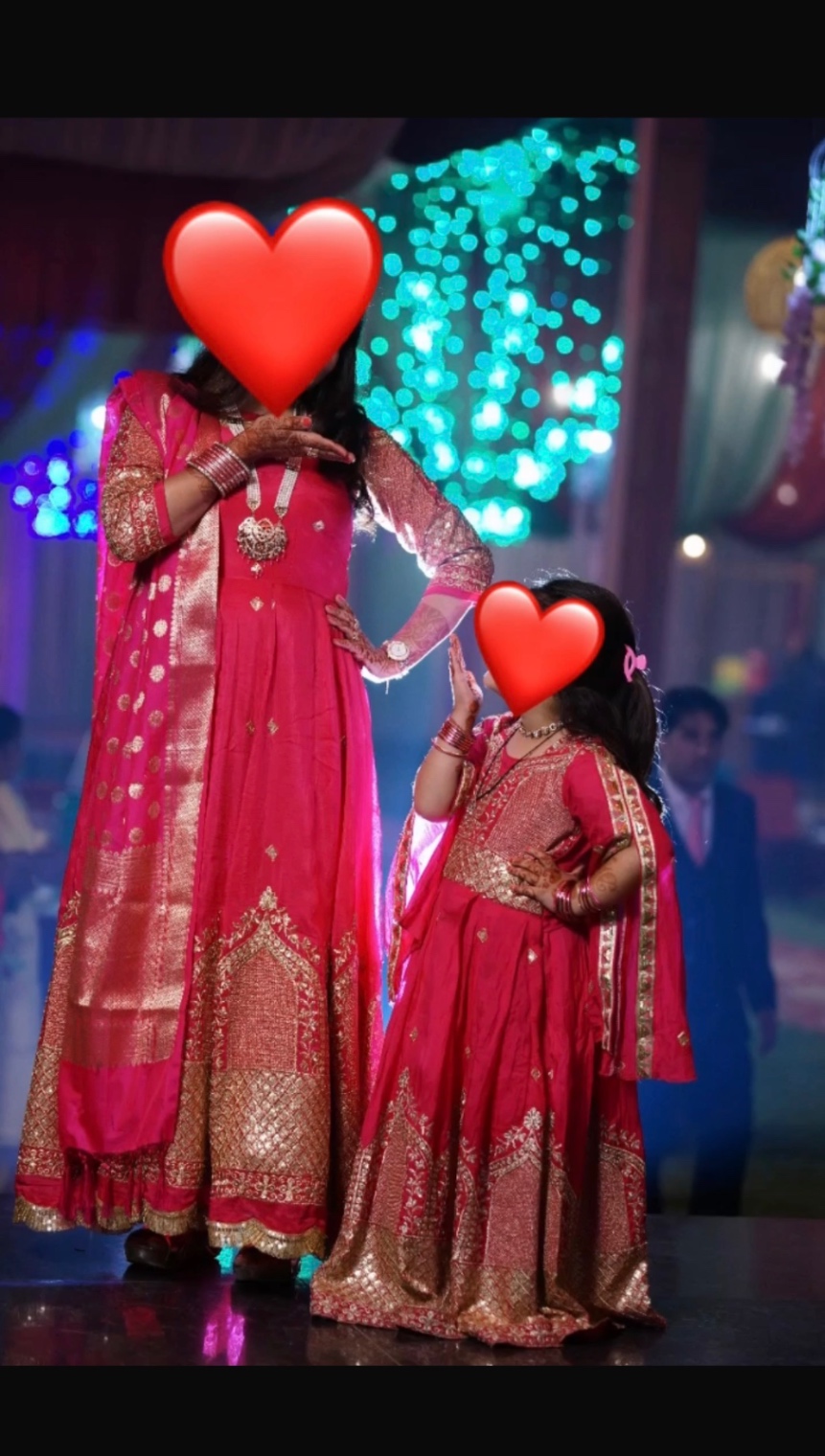 Mom & daughter twinning dress