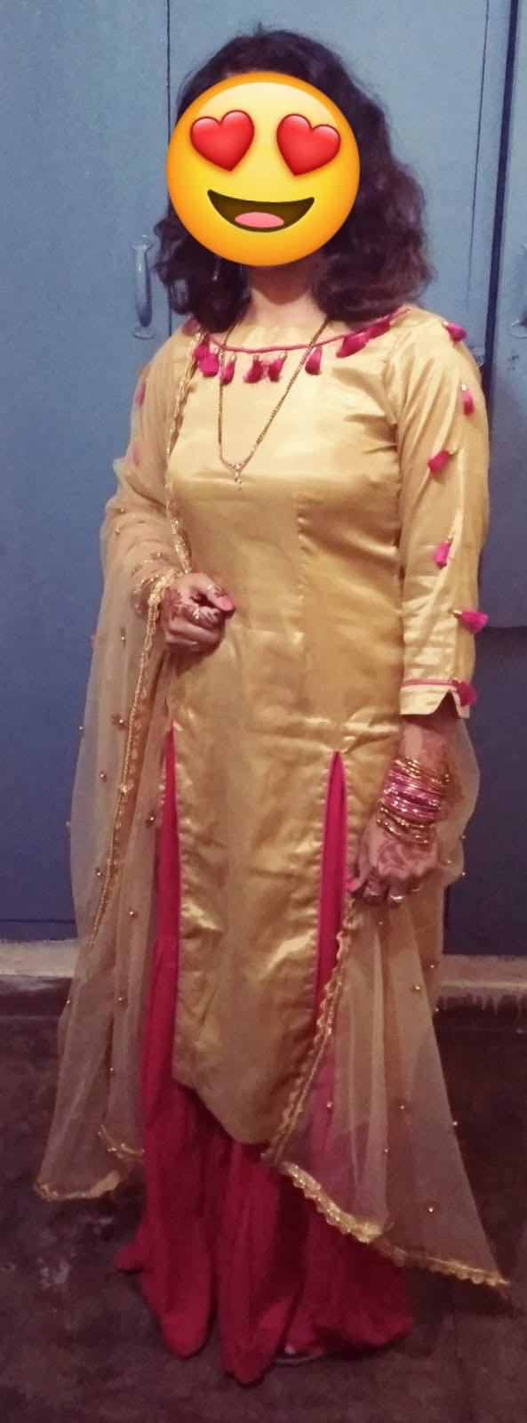 🌸 Designer-Inspired Silk Anarkali Set for Rent
