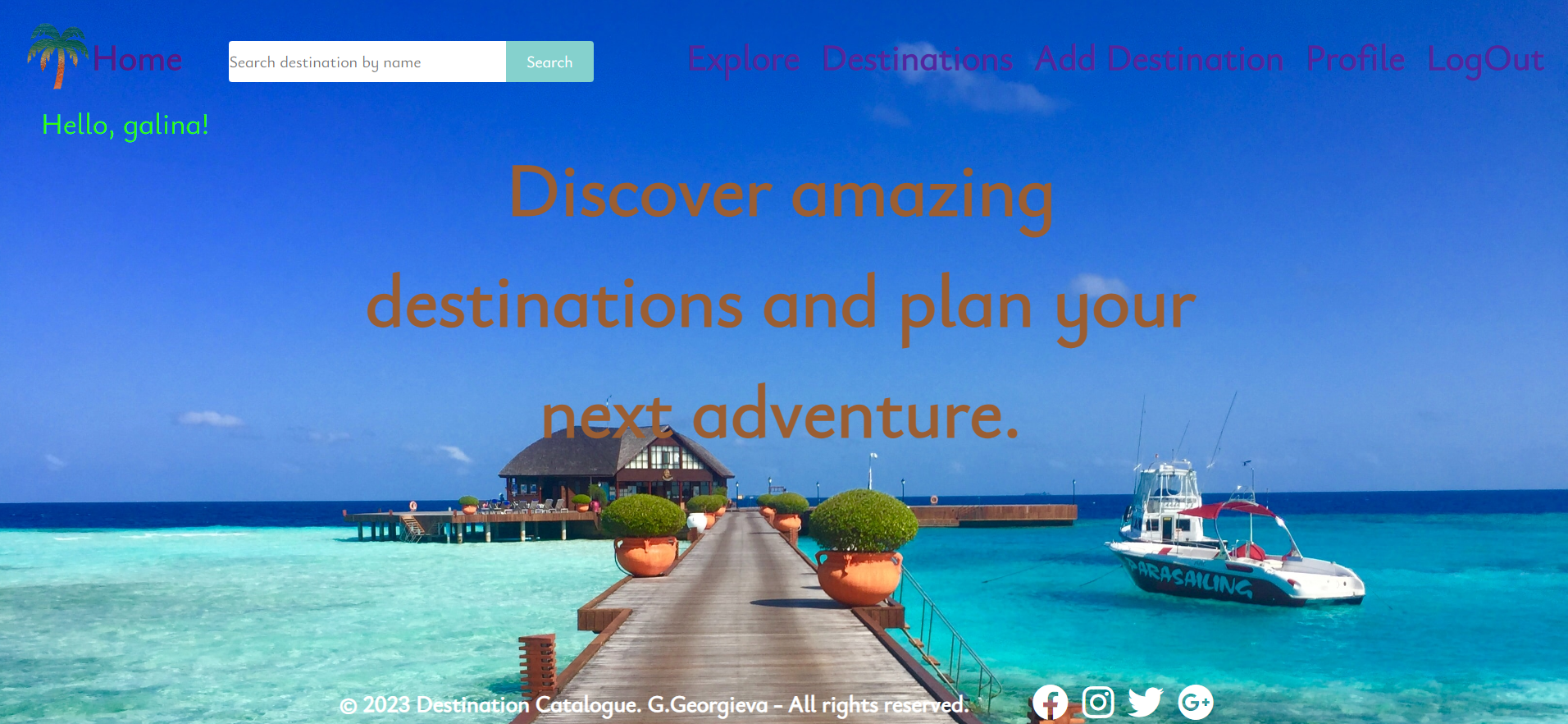 Destinations Catalogue