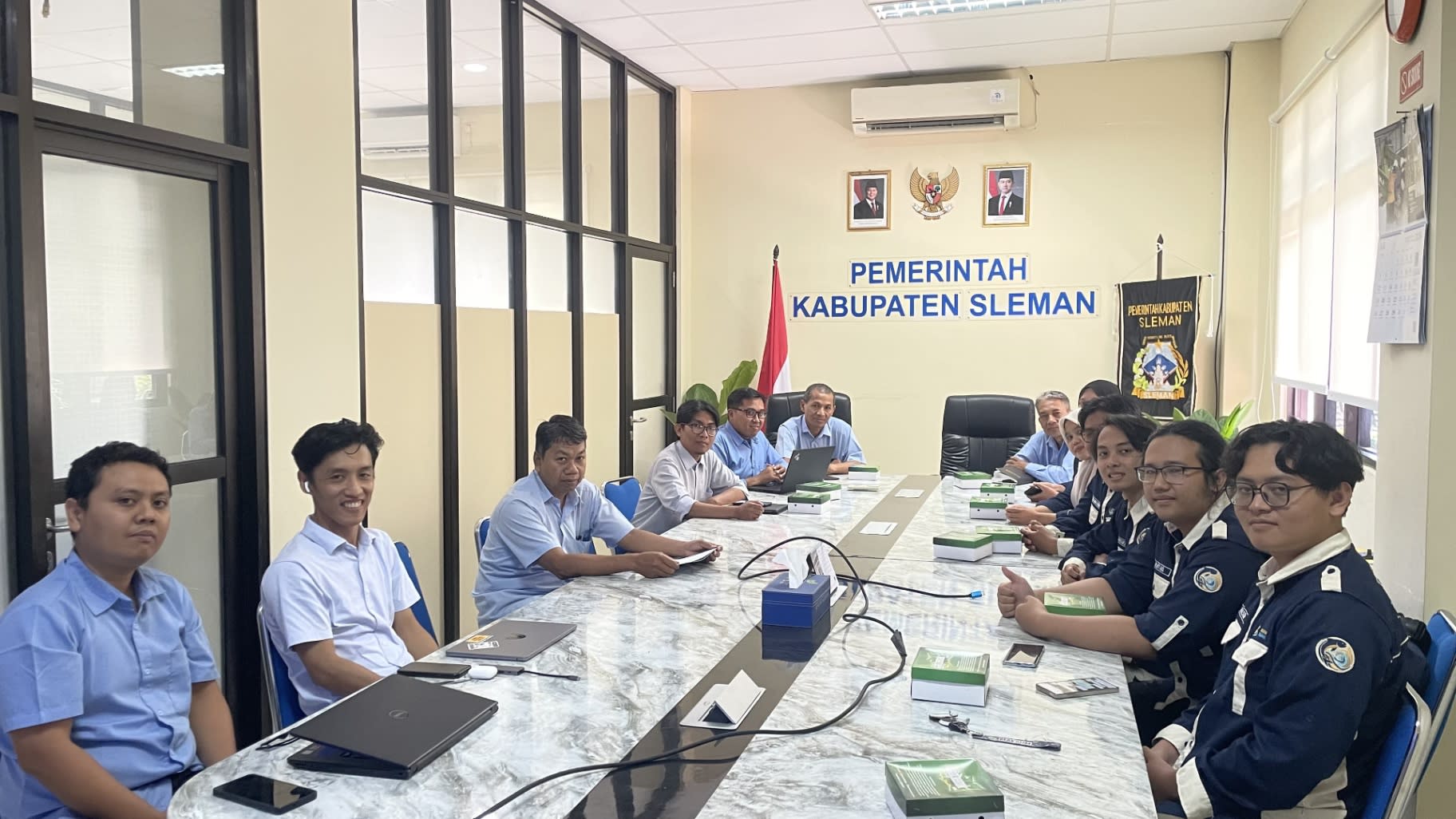 Tim PPK Ormawa KSI Mist FMIPA UNY Paparkan Aplikasi SEGARA dalam Rakor Uji Keamanan Bersama Dinas Kominfo Sleman