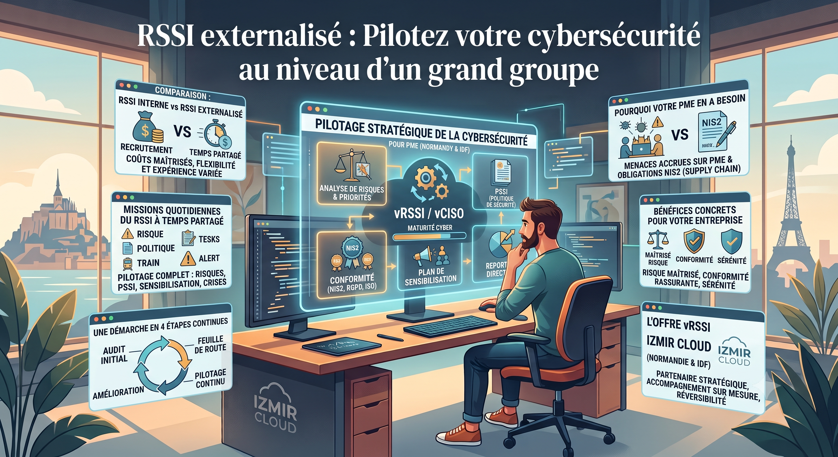 RSSI externalisé : sécurisez votre PME sans recruter (guide 2026)