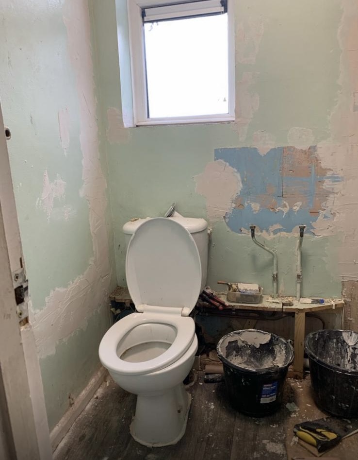 Before bathroom project