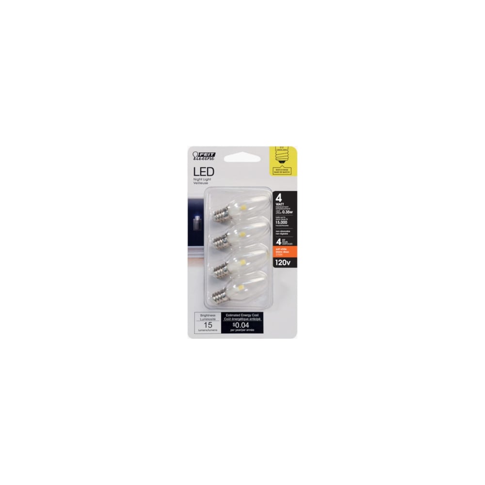 Feit Electric BP4C7/827/LED/4 LED Night Light Bulb