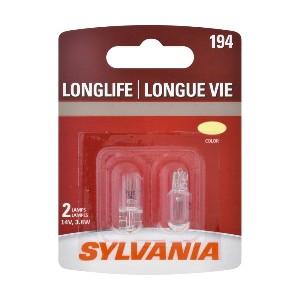 Sylvania 194 Tail Light Bulb Blister Pack
