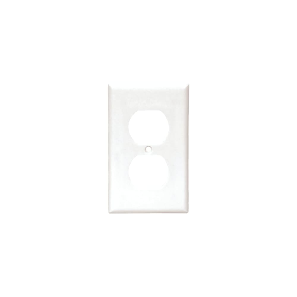 2132W-BOX WHT DUPL RECPT PLT1G